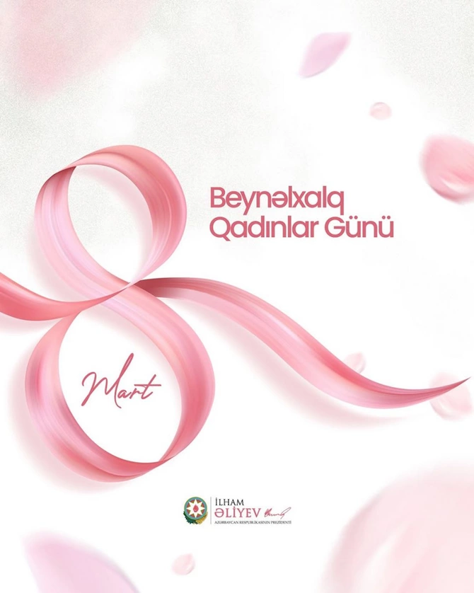 Prezident İlham Əliyev 8 Mart - Beynəlxalq Qadınlar Günü münasibətilə paylaşım edib — FOTO
