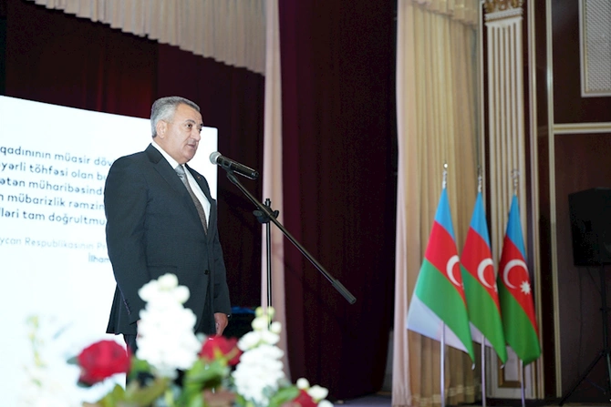 Abşeron rayonunda şəhid ailələrinin xanım üzvləri ilə birgə Beynəlxalq Qadınlar Günü münasibəti ilə tədbir keçirilib