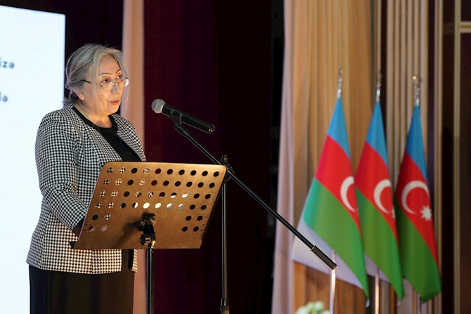 Abşeron rayonunda şəhid ailələrinin xanım üzvləri ilə birgə Beynəlxalq Qadınlar Günü münasibəti ilə tədbir keçirilib