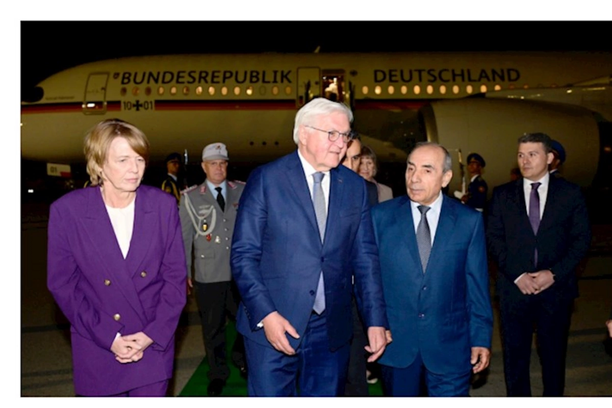 Almaniya Prezidenti Frank-Valter Ştaynmayer Azərbaycana rəsmi səfərə gəlib