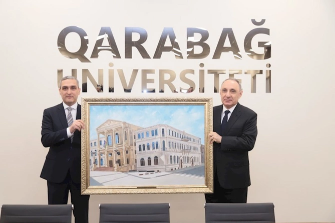 Nazir və Baş prokuror Qarabağ Universitetində — FOTOLAR Nazir və Baş prokuror Qarabağ Universitetində — FOTOLAR
