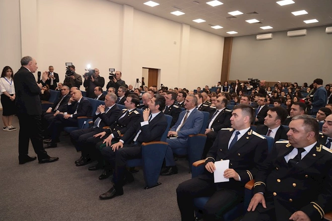 Xankəndidə Heydər Əliyev və suveren Azərbaycan mövzusunda konfrans keçirildi — FOTOLAR