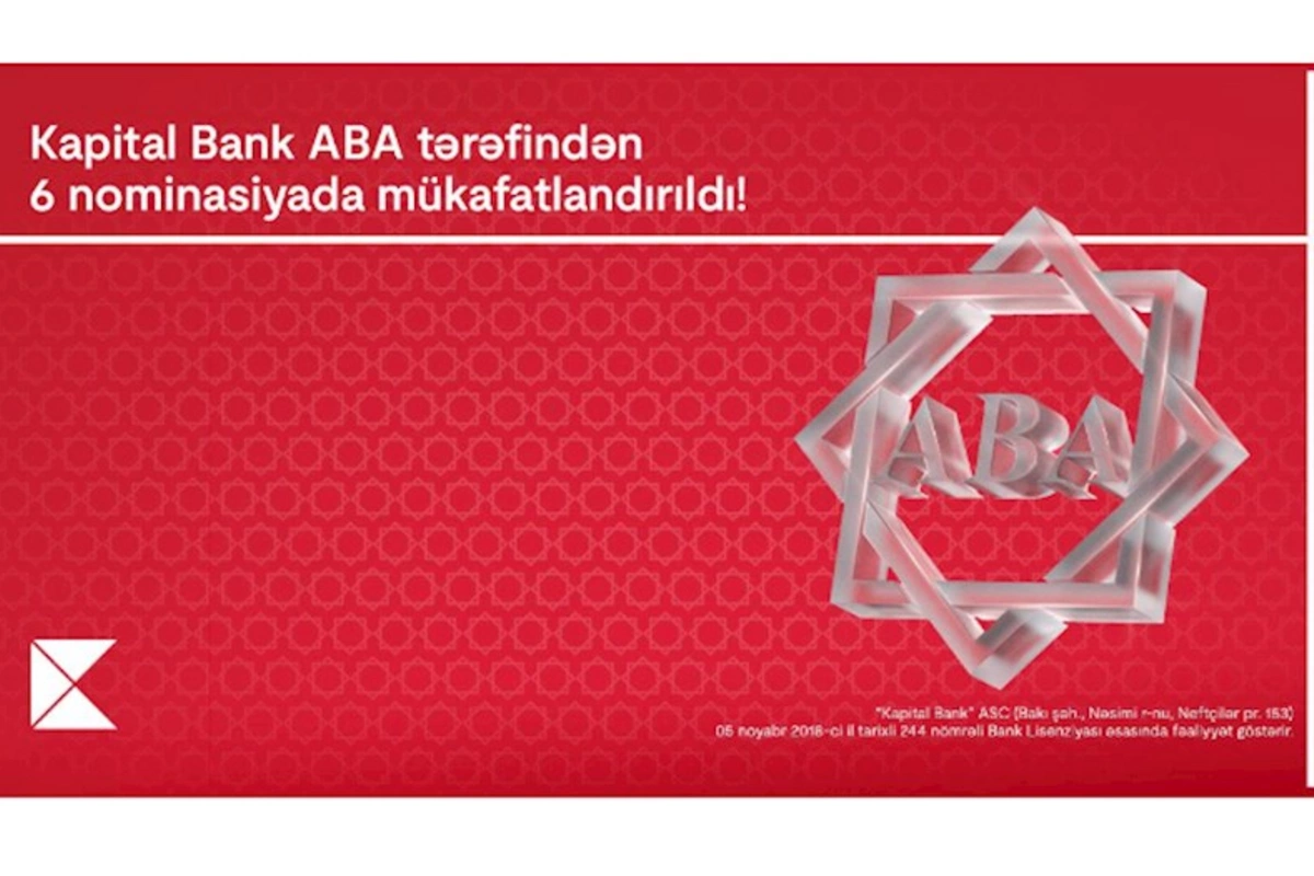 Kapital Bank 6 nominasiyada mükafatlandırıldı