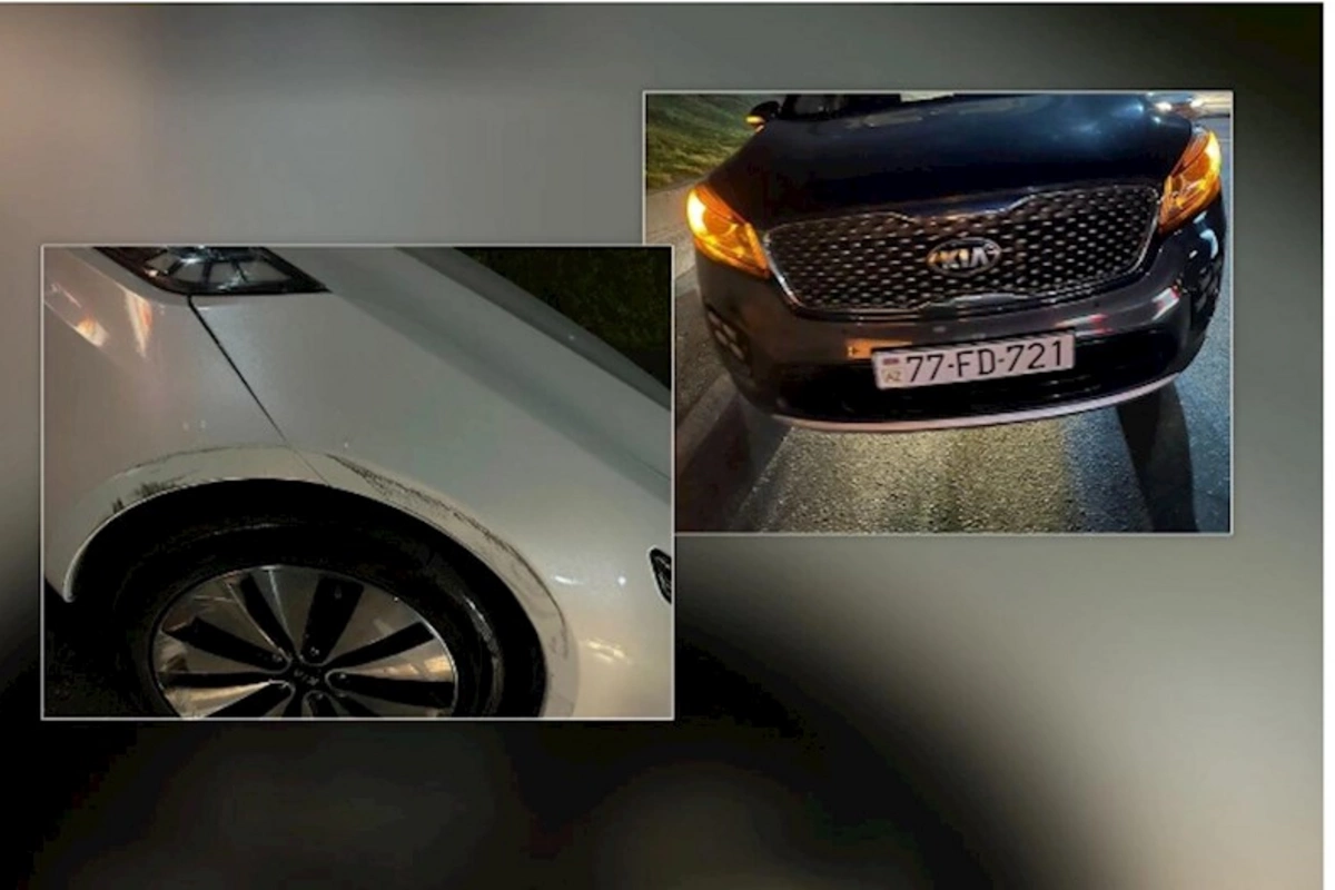 Neftçi klubunun məşqçisinin maşınını vurub qaçdılar — FOTOLAR