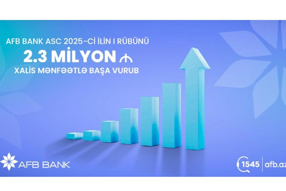 AFB Bank I rüb üzrə 2,3 milyon manat xalis mənfəət əldə edib