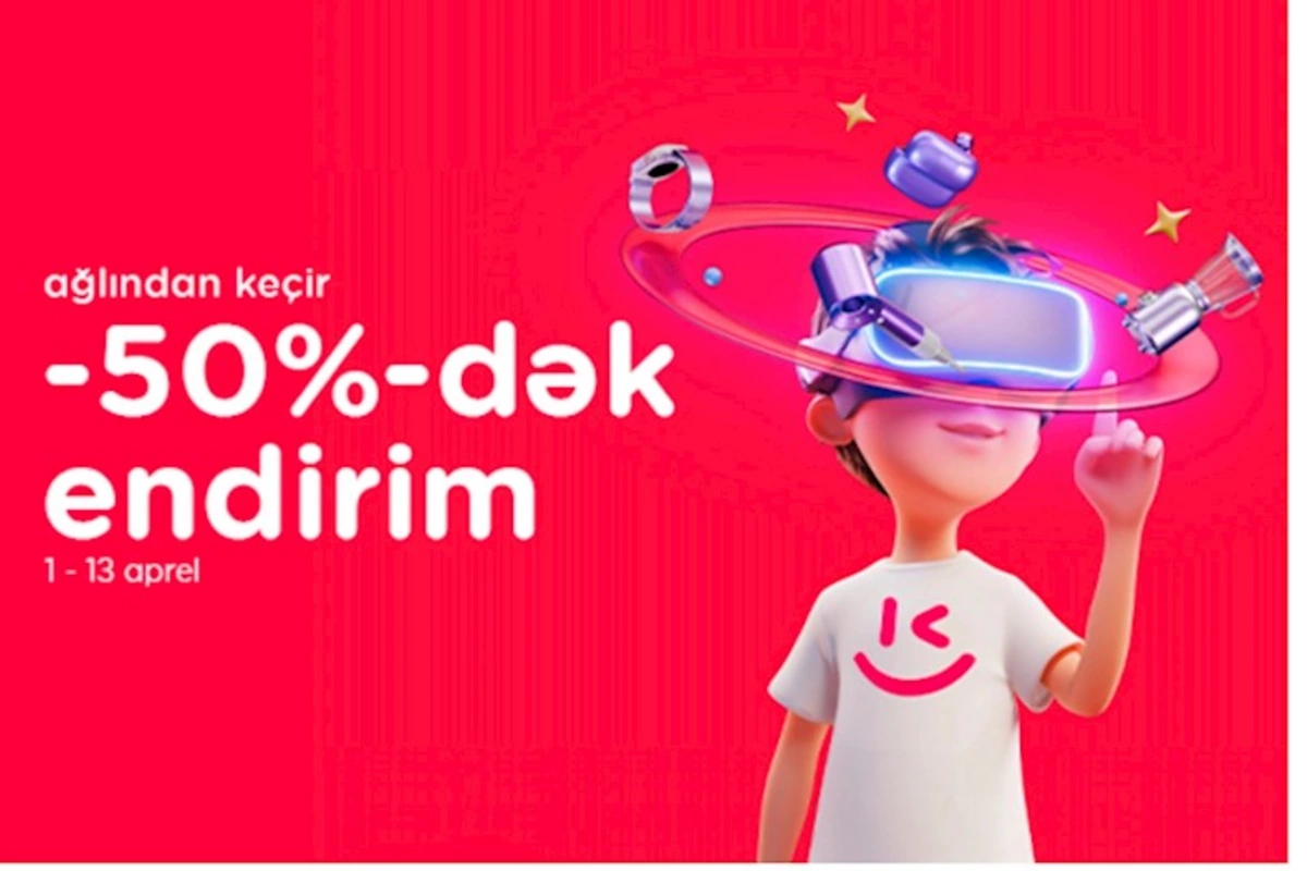 Kontaktda Ağlından keçir — istədiyini 50%-dək endirimlə al