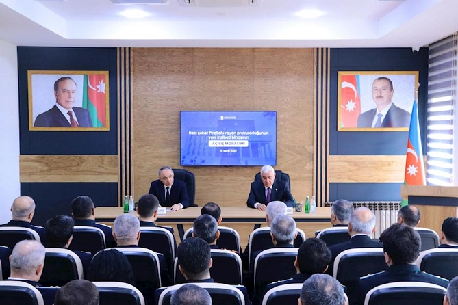 Pirallahı prokurorluğunun yeni binasının açılışı oldu — FOTOLAR
