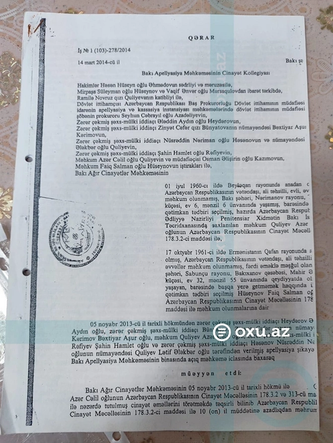 Şərurlu İsfəndiyardan NÖVBƏTİ ŞİKAYƏT: 85 min dollarımı qaytarmır, deyir, ucuz satmışıq — FOTOLAR Şərurlu İsfəndiyardan NÖVBƏTİ ŞİKAYƏT: 85 min dollarımı qaytarmır, deyir, ucuz satmışıq — FOTOLAR