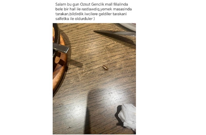 “Gənclik Mall”dakı “Özsüt”ü tarakan basdı — FOTO