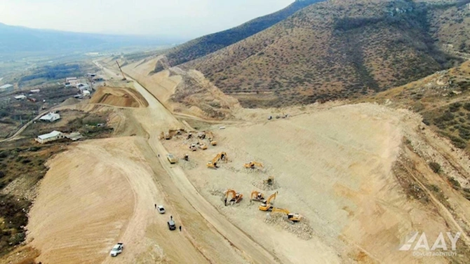 Ağdam-Əsgəran-Xocalı-Xankəndi yolunun inşasına dair son vəziyyət AÇIQLANDI — VİDEO/FOTOLAR