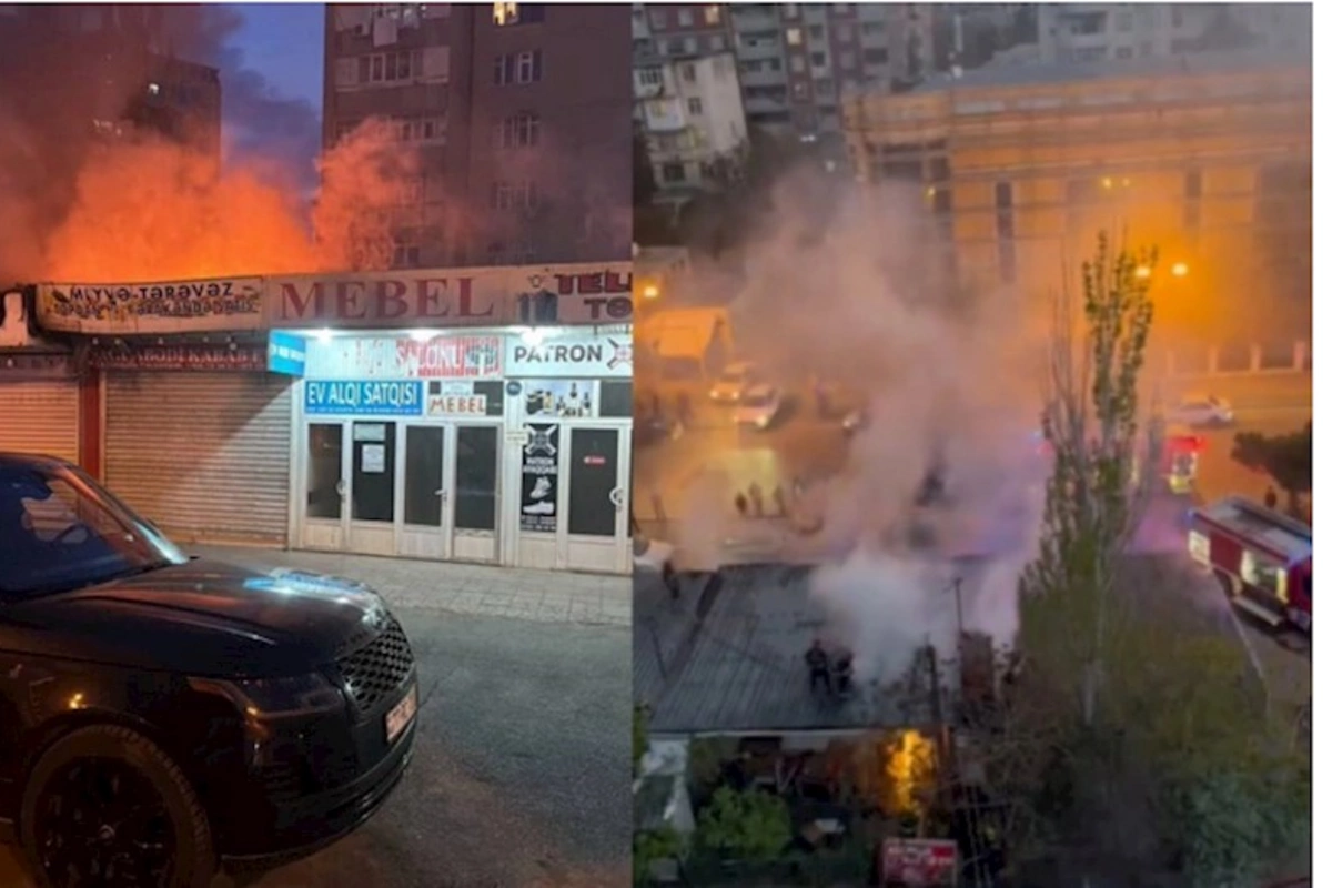 Bakıda daha bir YANĞIN: Şamaxinkada kitabxana yandı