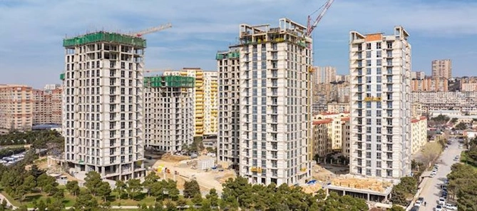 Həzi Aslanov m/st-a yaxın, 2 otaq studiya mənzillər satışa çıxdı - Highland Residence!