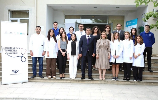Həmkardan həmkara qayğı ilə sosial layihəsi Şabran rayonunda davam etdirildi — FOTOLAR