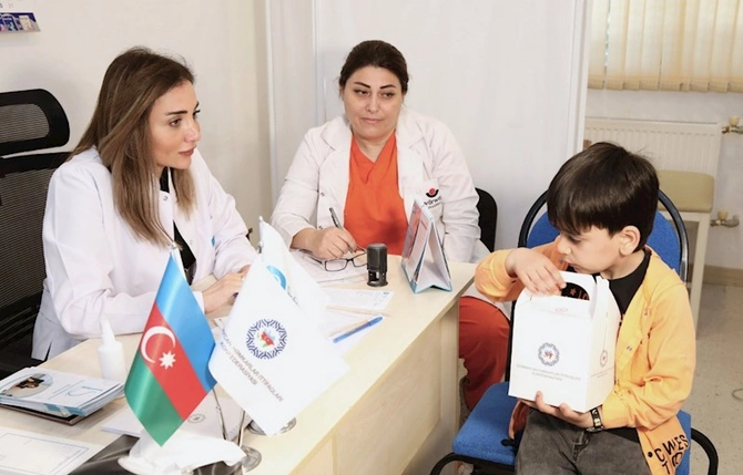 Həmkardan həmkara qayğı ilə sosial layihəsi Şabran rayonunda davam etdirildi — FOTOLAR