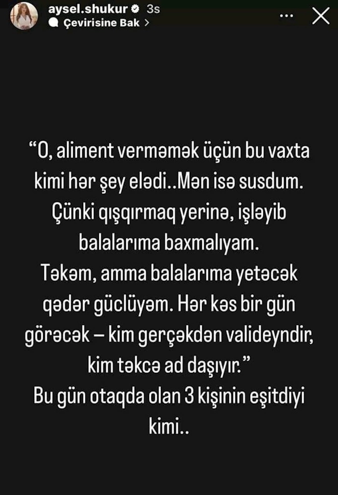 Aysel Şükürovanın keçmiş əri övladlarından İMTİNA ETDİ — FOTOLAR Aysel Şükürovanın keçmiş əri övladlarından İMTİNA ETDİ — FOTOLAR