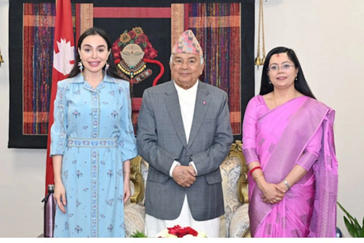 Leyla Əliyeva Nepal Prezidenti ilə görüşdü — FOTOLAR