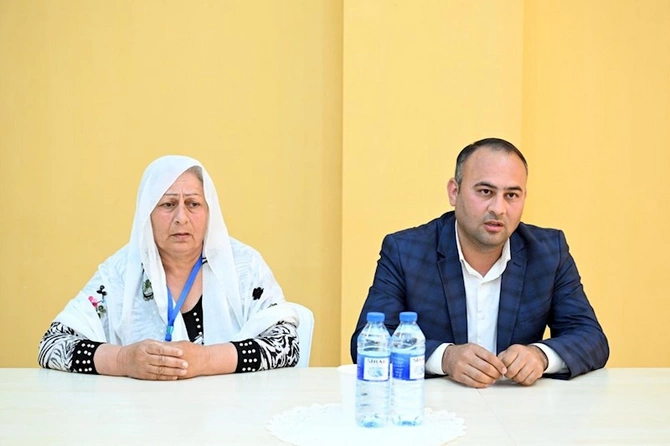 Mədəniyyət nazir Adil Kərimli Saatlıda vətəndaşları qəbul edib — FOTOLAR