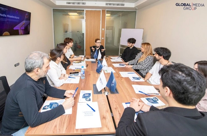 Global Media Group Peşəkar Media Məktəbinə start verib — FOTOLAR