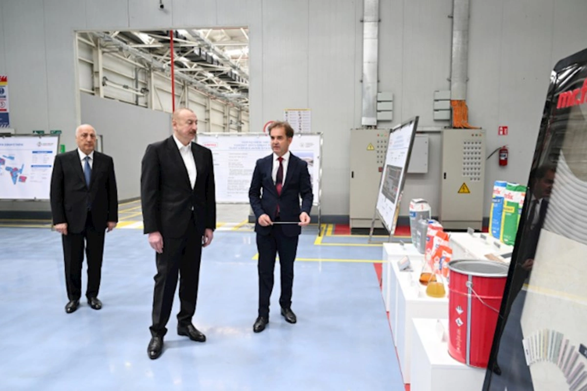 İlham Əliyev Sumqayıt Kimya Sənaye Parkında olub — FOTOLAR
