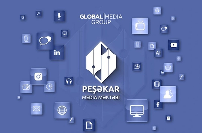 Global Media Group Peşəkar Media Məktəbinə start verib — FOTOLAR