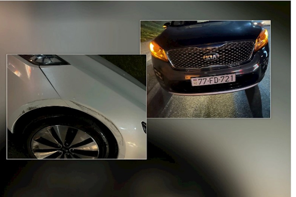 Neftçi klubunun məşqçisinin maşınını vurub qaçdılar — FOTOLAR