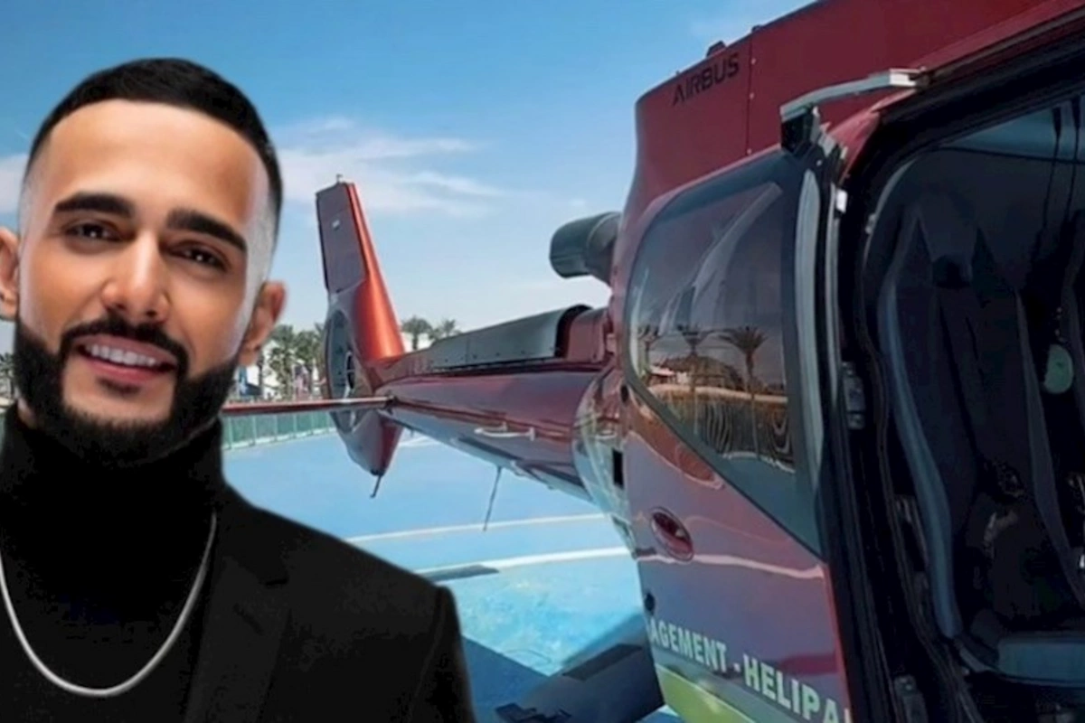 Hüseyn xanımla görüşə helikopterlə getdi — VİDEO