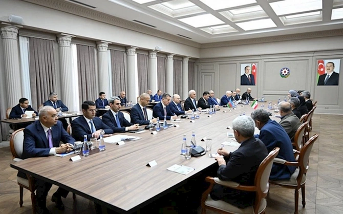 Şərqi Zəngəzuru İrandan keçməklə Naxçıvanla birləşdirəcək elektrik xətti tikiləcək — FOTOLAR Şərqi Zəngəzuru İrandan keçməklə Naxçıvanla birləşdirəcək elektrik xətti tikiləcək — FOTOLAR