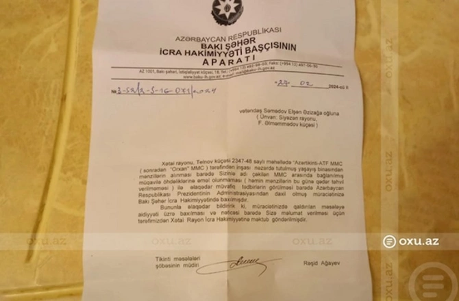 Şərurlu İsfəndiyardan NÖVBƏTİ ŞİKAYƏT: 18 ildir mənə 73 min dollar borcludur, QAYTARMIR — FOTOLAR