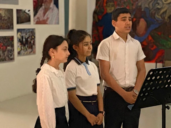 Gəncə Dövlət Filarmoniyasinin Sözün gücü layihəsi nüsrət kəsəmənliyə həsr olunub — FOTOLAR
