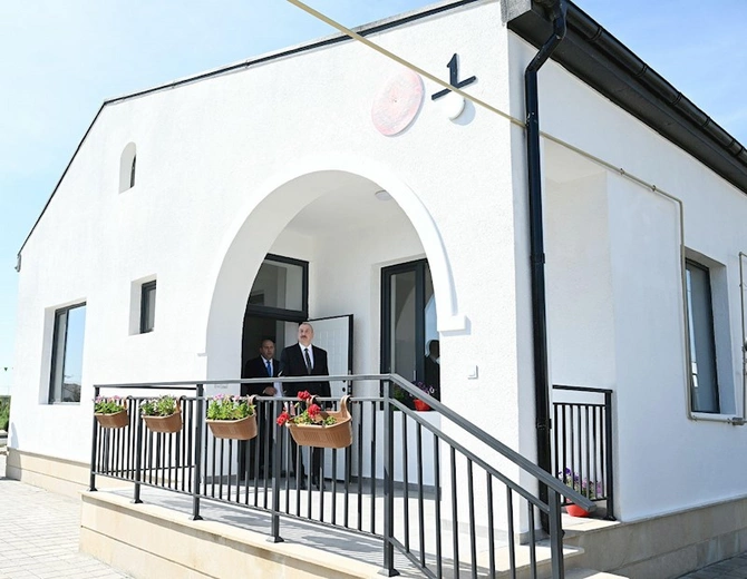 Prezident Ağdamın Kəngərli kəndinin birinci mərhələsinin açılışında iştirak edib — FOTOLAR (YENİLƏNİB)