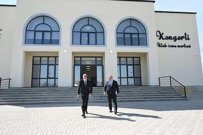 Prezident Ağdamın Kəngərli kəndinin birinci mərhələsinin açılışında iştirak edib — FOTOLAR (YENİLƏNİB)