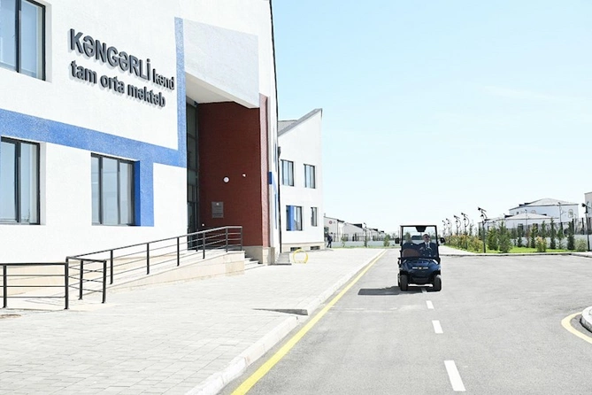 Prezident Ağdamın Kəngərli kəndinin birinci mərhələsinin açılışında iştirak edib — FOTOLAR (YENİLƏNİB)