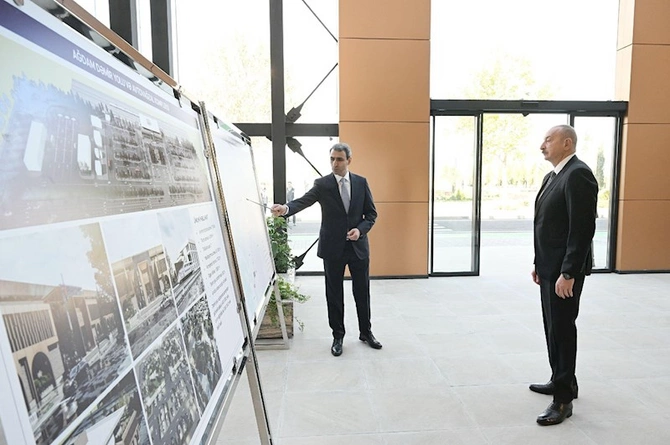 İlham Əliyev Ağdam Dəmir Yolu və Avtovağzal Kompleksinin açılışında iştirak edib — FOTOLAR (YENİLƏNİB)