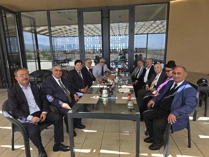 Mədəniyyət xadimləri İmarət Tarix-Memarlıq Kompleksini ziyarət ediblər — FOTOLAR