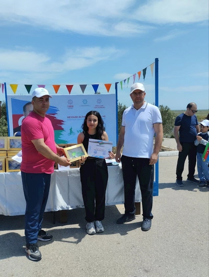 Vətəndaş həmrəyliyi və sağlam həyata çağırış: Abşeron Milli Parkında veloyürüş — FOTOLAR