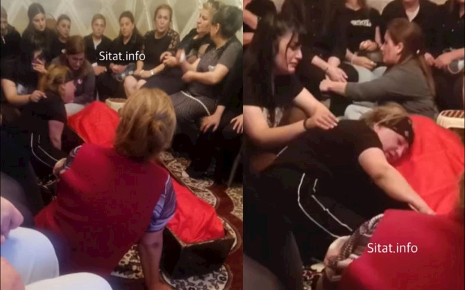 Gəncədə öldürülən Elgünün anası oğlu ilə vidalaşır — SON FOTOSU