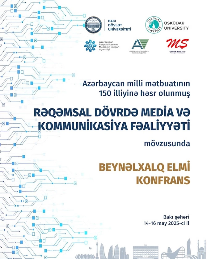 BDU və Üskudar Universiteti Azərbaycan milli mətbuatının 150 illiyinə həsr olunmuş Beynəlxalq konfrans keçirəcək BDU və Üskudar Universiteti Azərbaycan milli mətbuatının 150 illiyinə həsr olunmuş Beynəlxalq konfrans keçirəcək