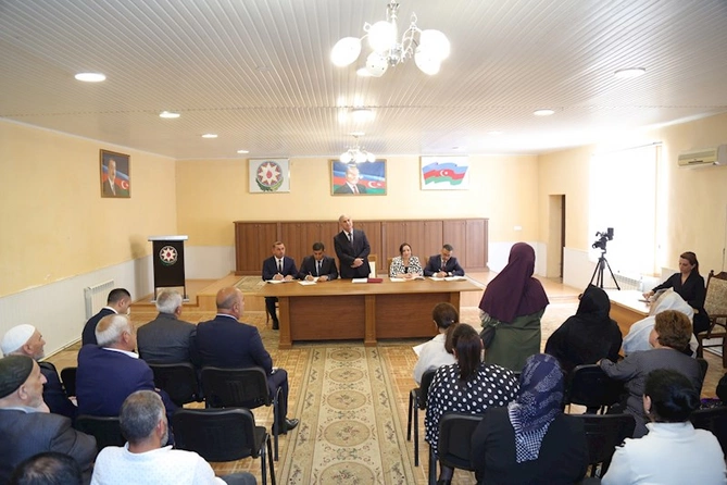Hacıqabul RİH-də növbəti vətəndaş qəbulu keçirildi — FOTOLAR