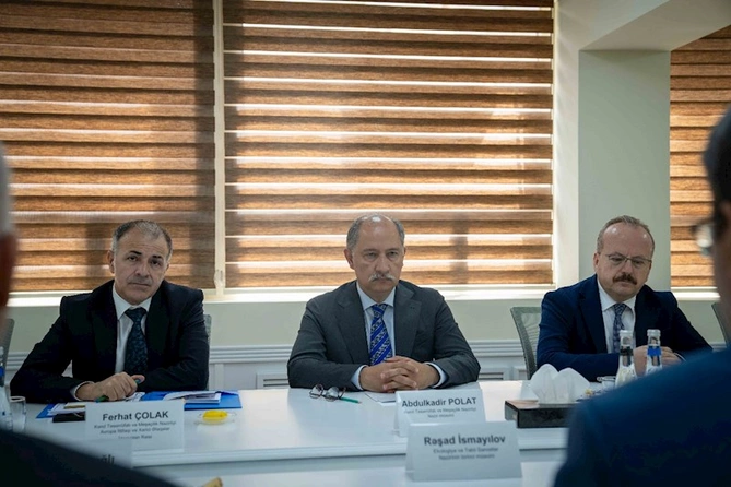 Türkiyə nümayəndə heyəti ilə görüş keçirilib — FOTOLAR Türkiyə nümayəndə heyəti ilə görüş keçirilib — FOTOLAR