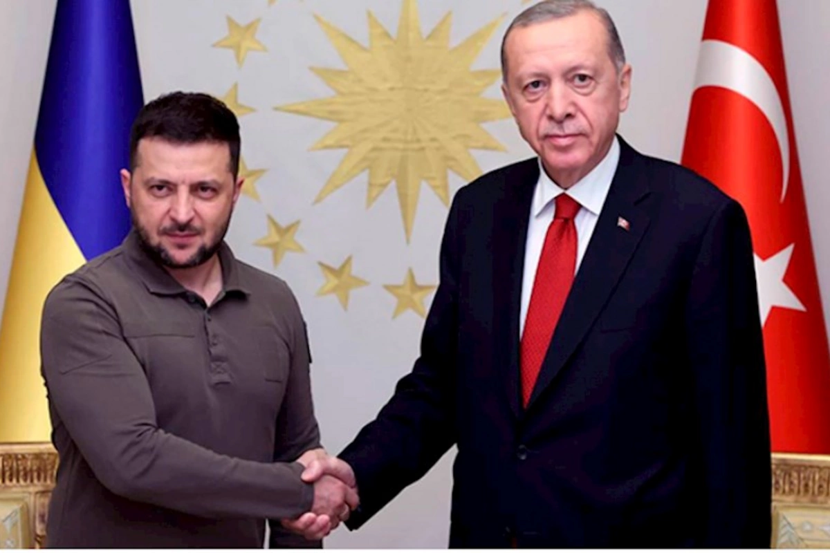 Ərdoğanla Zelenskinin görüşü başladı
