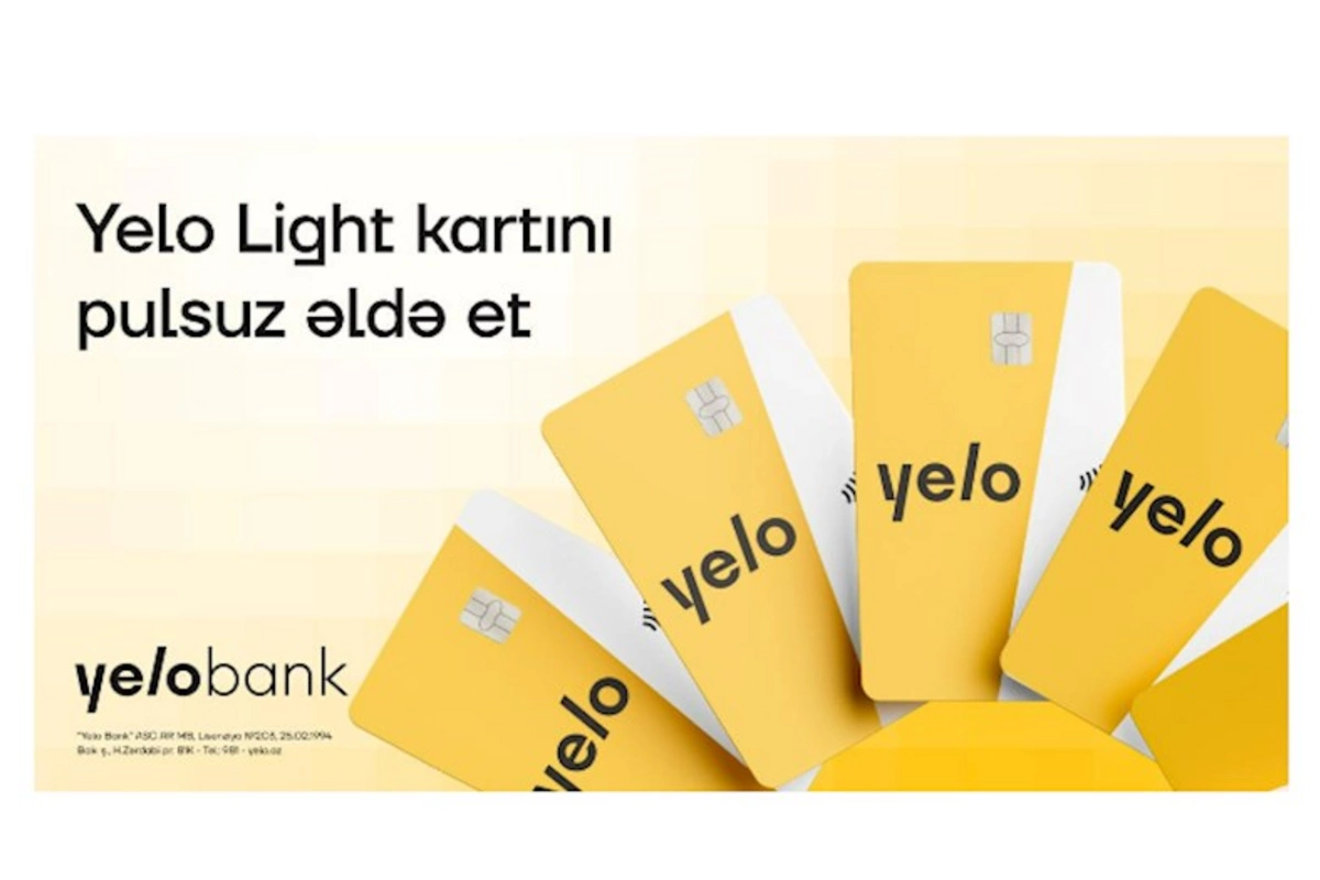 Yelo Bank-dan pulsuz debet kart!