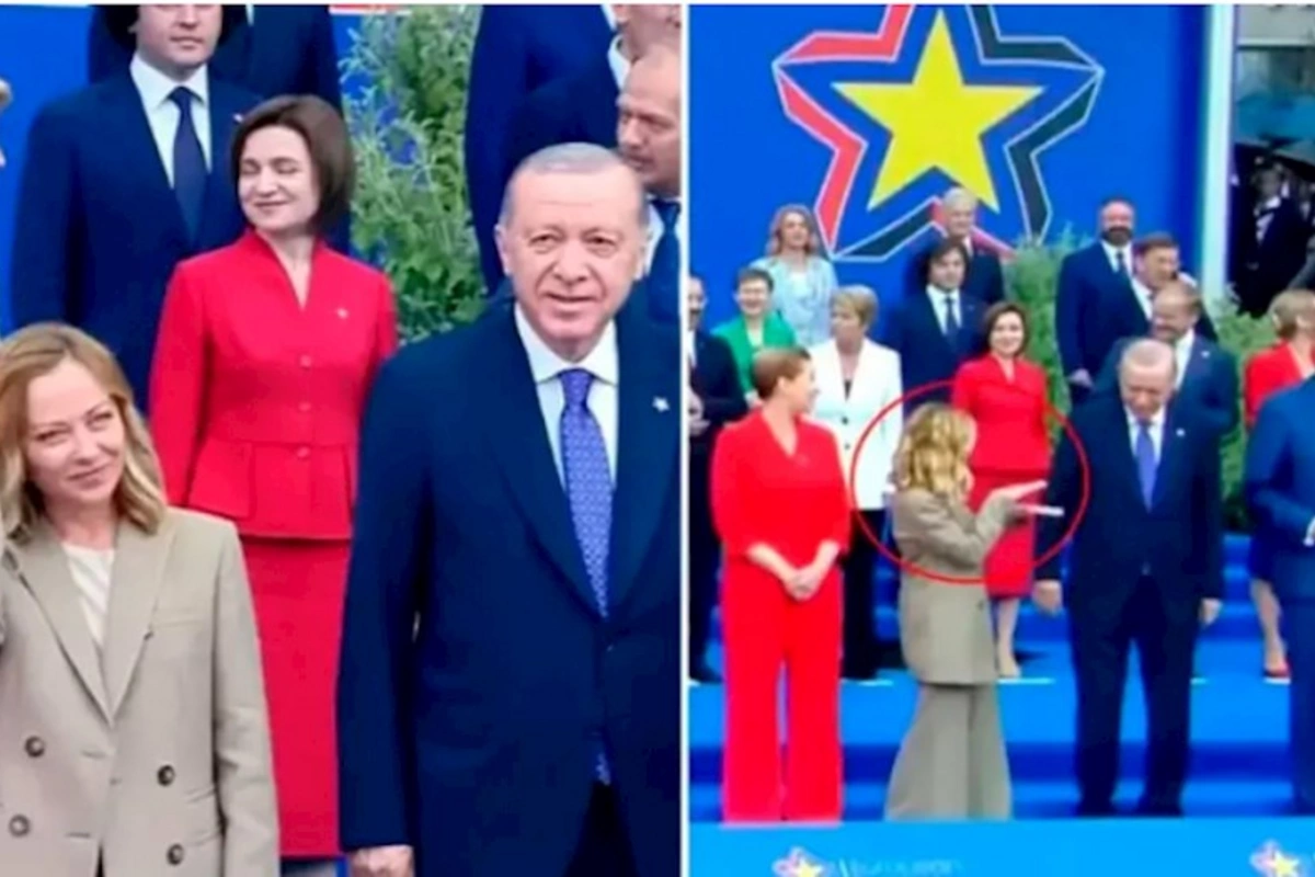 Ərdoğanla Meloninin güldürən dialoqu: “Aşağı enin...” — FOTO