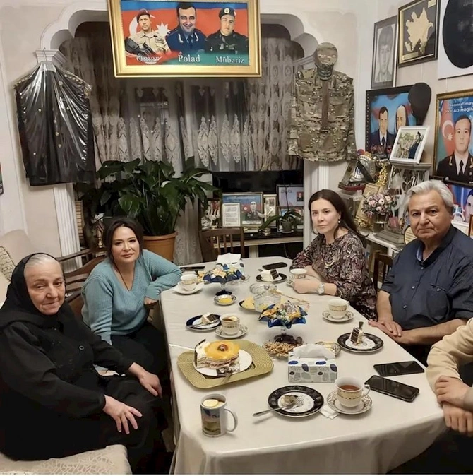 Tanınmışlar Polad Həşimovun evində — FOTOLAR