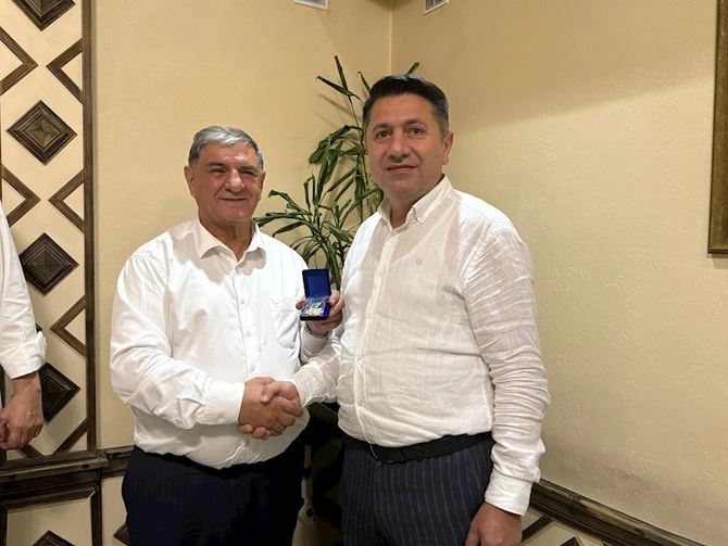 Azərbaycan heyəti Qazaxıstanda DATÜB tərəfindən təltif edildi — FOTOLAR
