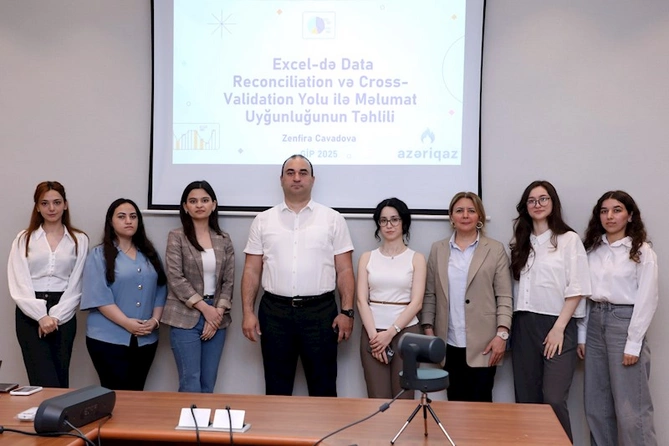 “Gənc İstedadlar Proqram”ında təcrübəçilərin fərdi mövzularının təqdimatı keçirilib — FOTOLAR “Gənc İstedadlar Proqram”ında təcrübəçilərin fərdi mövzularının təqdimatı keçirilib — FOTOLAR