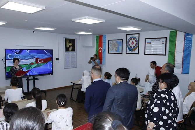 Özbəkistan universitetində Seyid Əzim Şirvani adına auditoriya açılıb — FOTOLAR