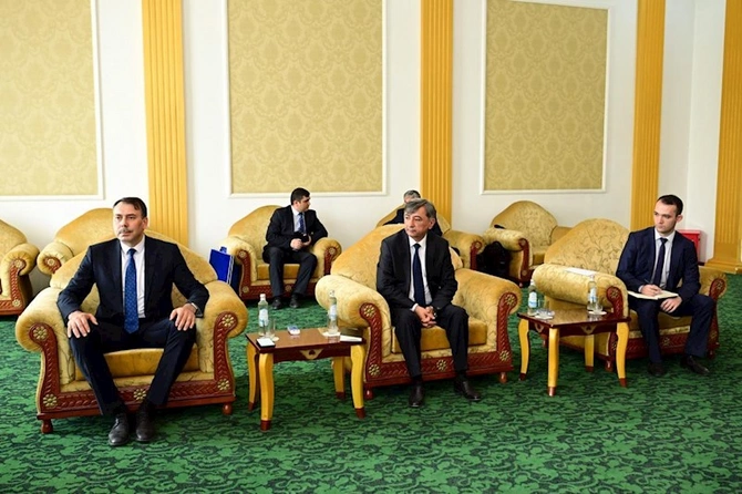 Mədəniyyət naziri Adil Kərimli Düşənbədə tacik həmkarı ilə görüşüb — FOTOLAR