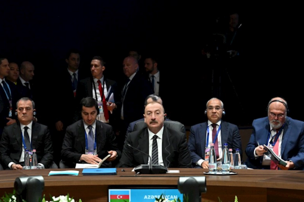 İlham Əliyev liderlərin iclasında çıxış etdi — TAM MƏTN