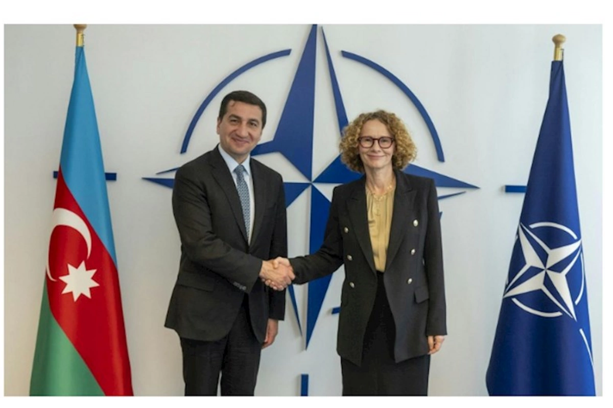 Hikmət Hacıyev NATO baş katibinin müavini ilə görüşüb