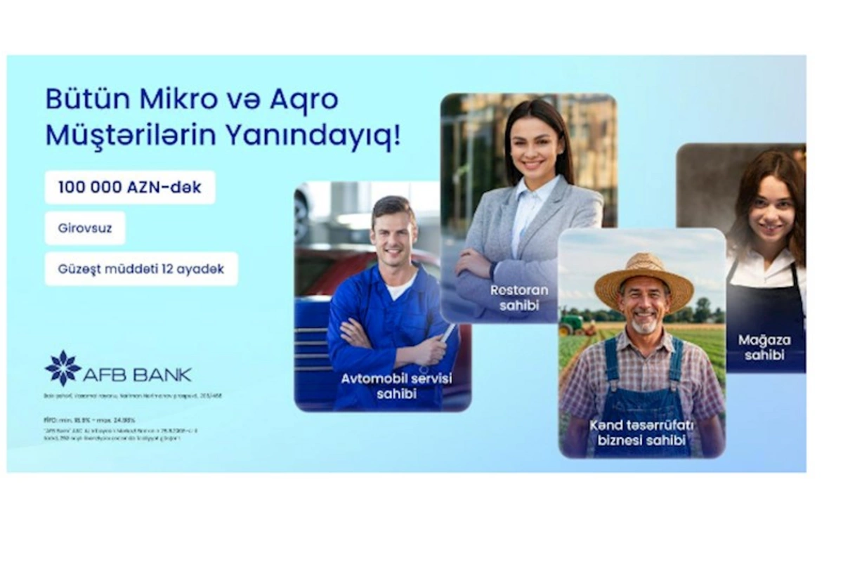 AFB Bank-dan Mikro və Aqro sahibkarlara xüsusi dəstək krediti